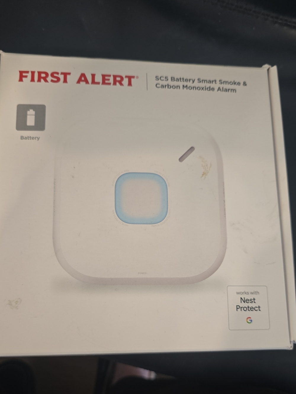 First Alert SC5 Battery Smart Smoke & Carbon Monoxide Alarm - White